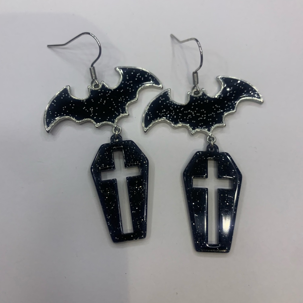 BAT & COFFIN EARRINGS
